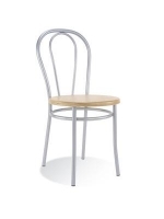 Scaun Bistro Tulipan wood alu