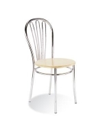 Scaun Bistro Vega wood chrome