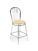 Scaun Bar Vega 78 wood chrome