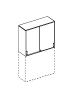 Dulap Cu Usi Glisante Superioare HDF 120*107 cm