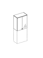 Dulap Cu Usi superioare 80*107  cm Melamina