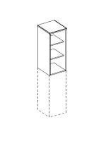 Dulap Cu Partea Superioara Deschisa – Latime 40*107 cm Melamina 