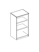 Dulap deschis – latime 60*82,5 cm HDF