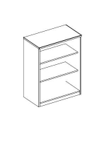 Dulap deschis – lățime 80*72 cm HDF