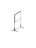 Ecran neatasabil pe suport 