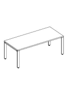 Birou rectangular cu adancime de 80*160 cm