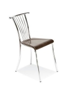 Scaun Bistro Baleno wood chrome