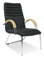 Scaun de Birou Tip Vizitator Galaxy wood cfa lb chrome