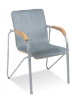 Scaun de Birou Tip Vizitator Samba wood plus chrome