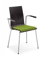 Scaun Bistro Cafe VII arm chrome seat plus