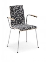 Scaun Bistro Latte B Plus arm chrome