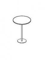 Masa de Conferinta Rotunda,cu Picior Rotund H113.5