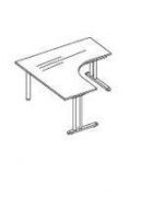 Birou L-Shape 60*60/120*120 cu picior metalic