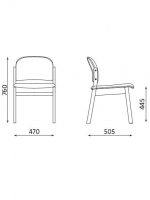 Scaun de Birou tip Vizitator Malva