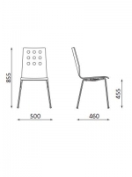 Scaun Bistro Kobea chrome