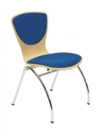 Scaun de Birou Tip Vizitator Bingo wood chrome plus